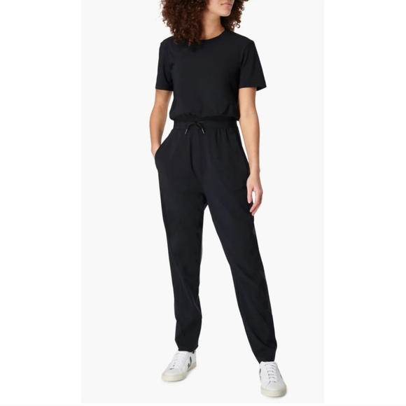 Sweaty Betty Pants - Sweaty Betty XS/4 Black Explorer Athletic Jumpsuit